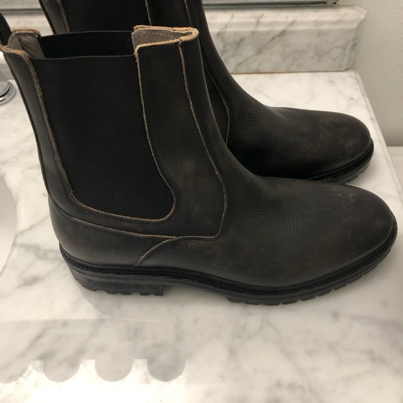 All Saints Melos MZ002Z Leather Boots - Picture 3 of 11